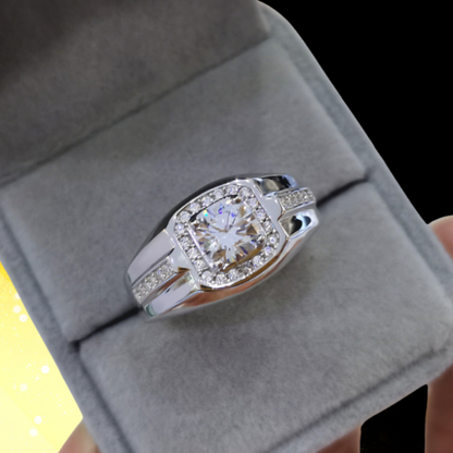 Men's Diamond Luxury Wedding Band or Dress Ring from Boujee Ice