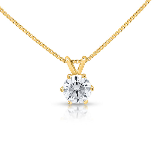 Gorgeous 1 Carat Solitaire Diamond Necklace