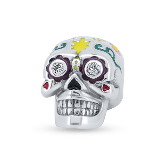 Day of the Dead Skull Charm