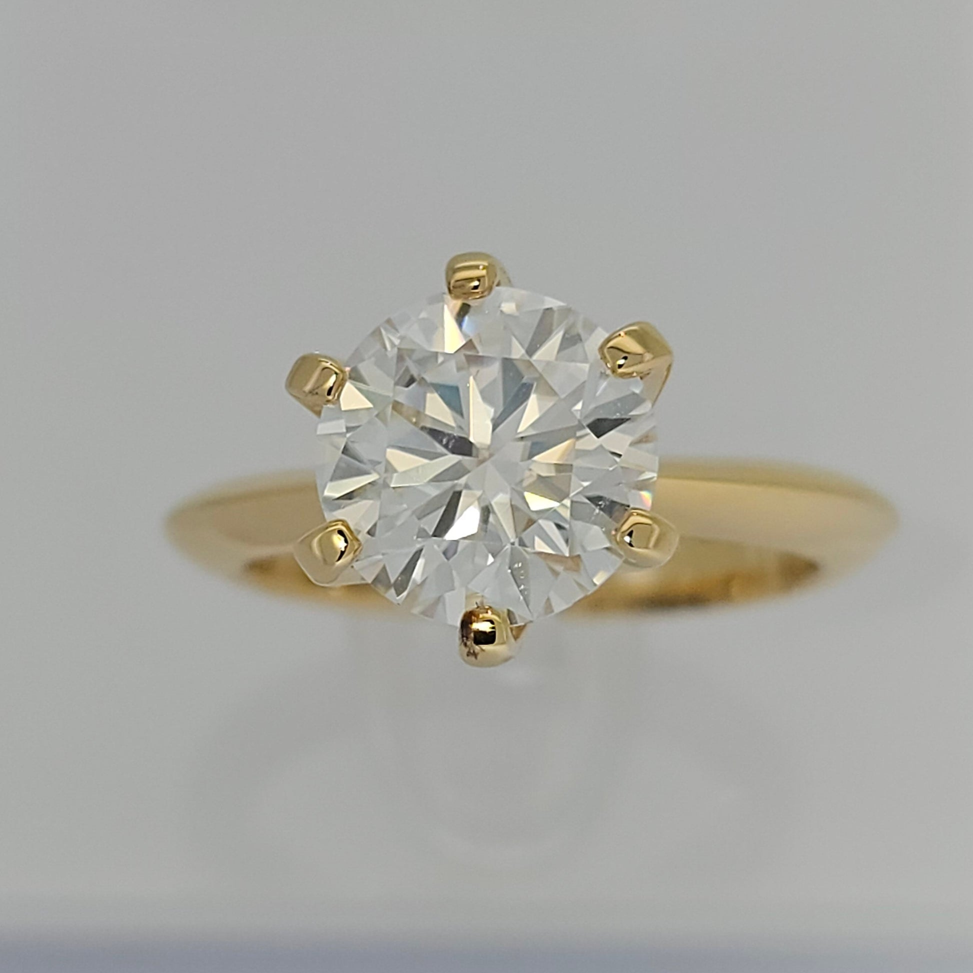 Beautiful Timeless Classic Diamond Solitaire Ring by Boujee Ice