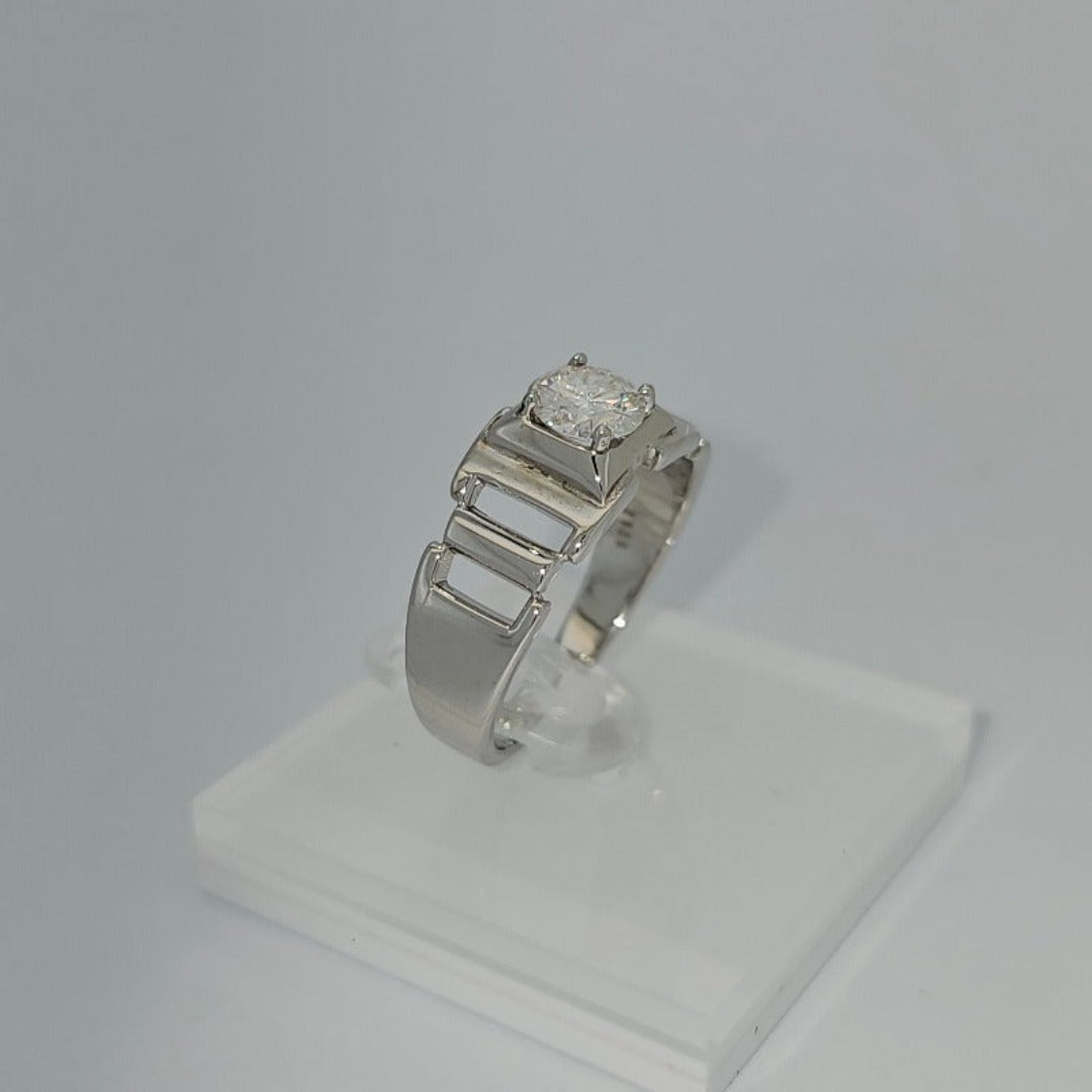 Masculine Diamond White Gold Men's Ring from Boujee Ice