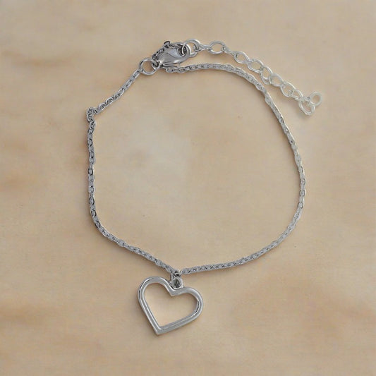 Heart Charm Anklet from Boujee Ice