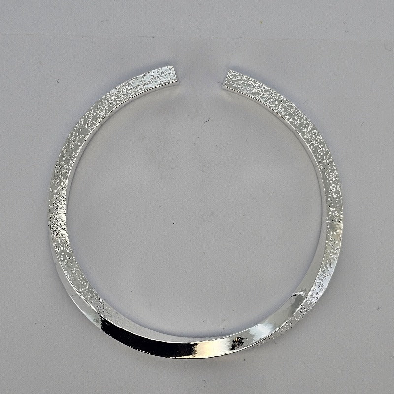 Beautiful Sterling Silver Solid Twist Luxury Design Cuff Bangle