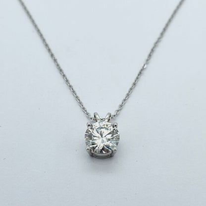 Stunning Dazling Solitaire Diamond Necklace Pendant from Boujee Ice