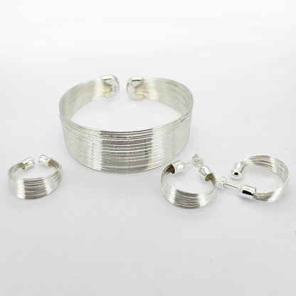 Sterling Silver Adjustable Fine Jewellery Set from Boujee Ice