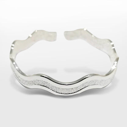 Wave Open Cuff Bangle