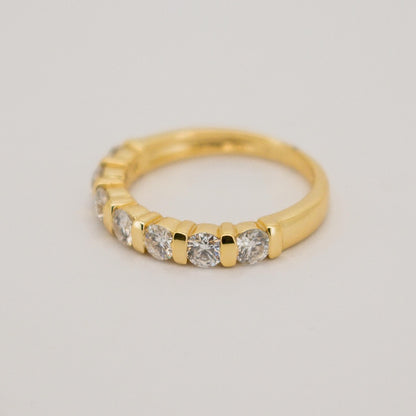 Meticulously Crafter 7 Stone Diamond Ring from Boujee Ice