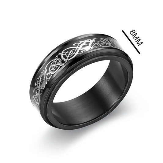 Thermogenic Moissanite Spinner Ring Improve Blood Circulatio Anti-Anxiety  Gifts