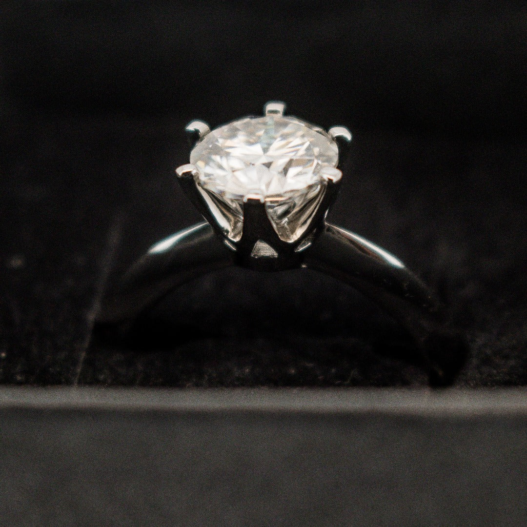 Beautiful Timeless Classic Diamond Solitaire Ring by Boujee Ice