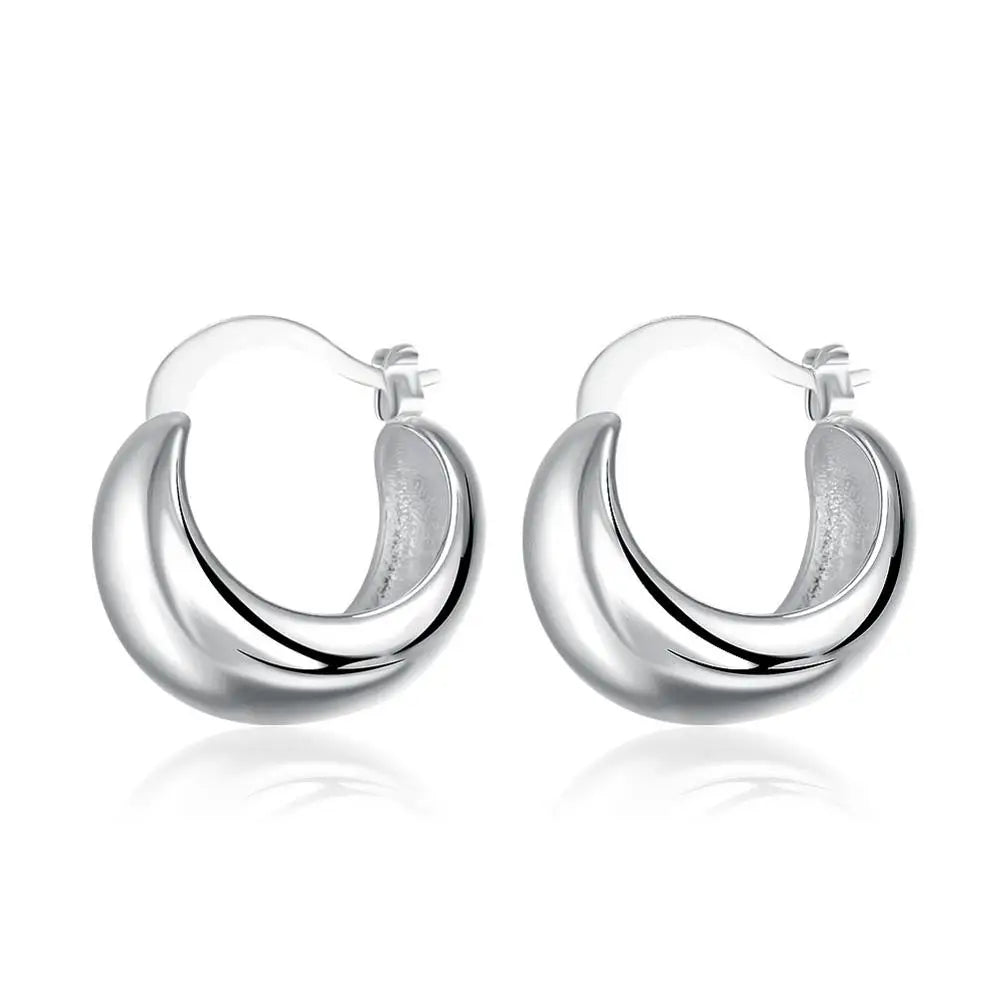 Smooth Hoop Earrings