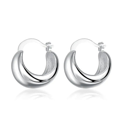 Smooth Hoop Earrings