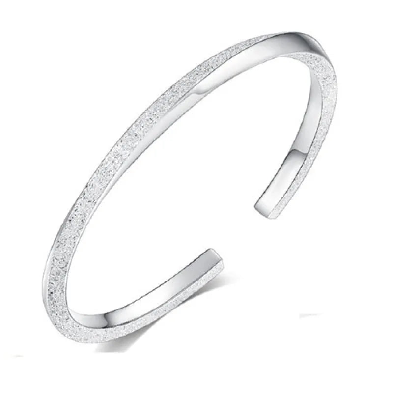 Solid Twist Cuff Bangle