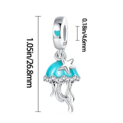 Ocean Themed Jellyfish Charm for Charm Bracelets from Boujee Ice