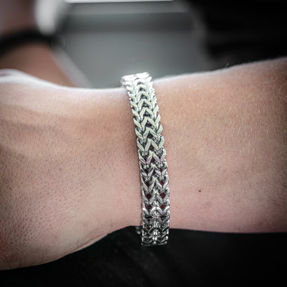 Curb & Foxtail Chain Bracelet