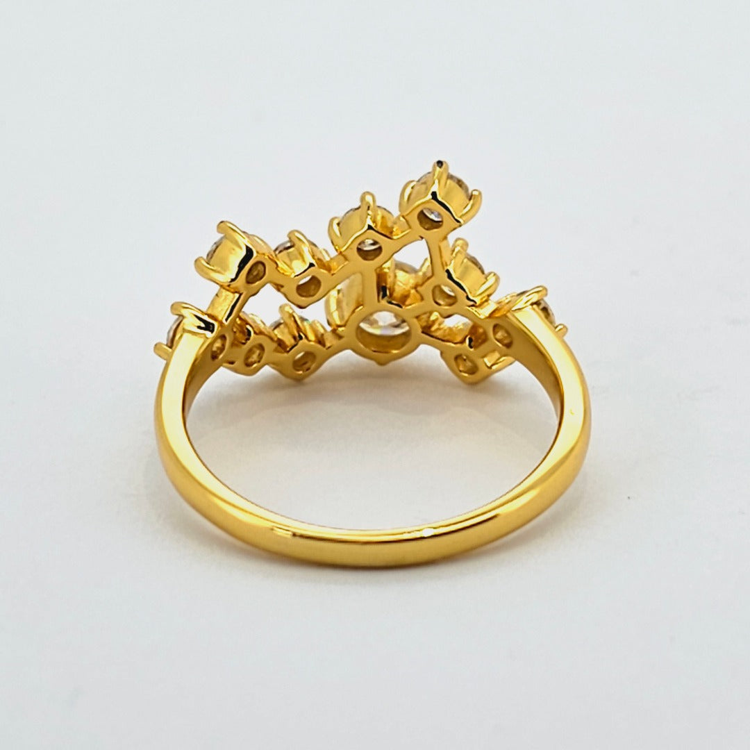 Beautiful Brilliant Diamond cluster Designer Ring from Boujee Ice