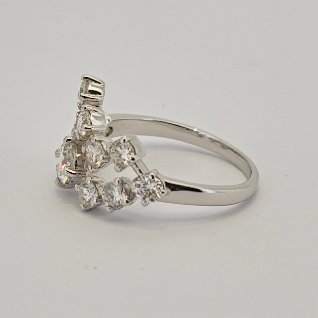 Beautiful 2 Carat Round Diamond Halo Ring from Boujee Ice