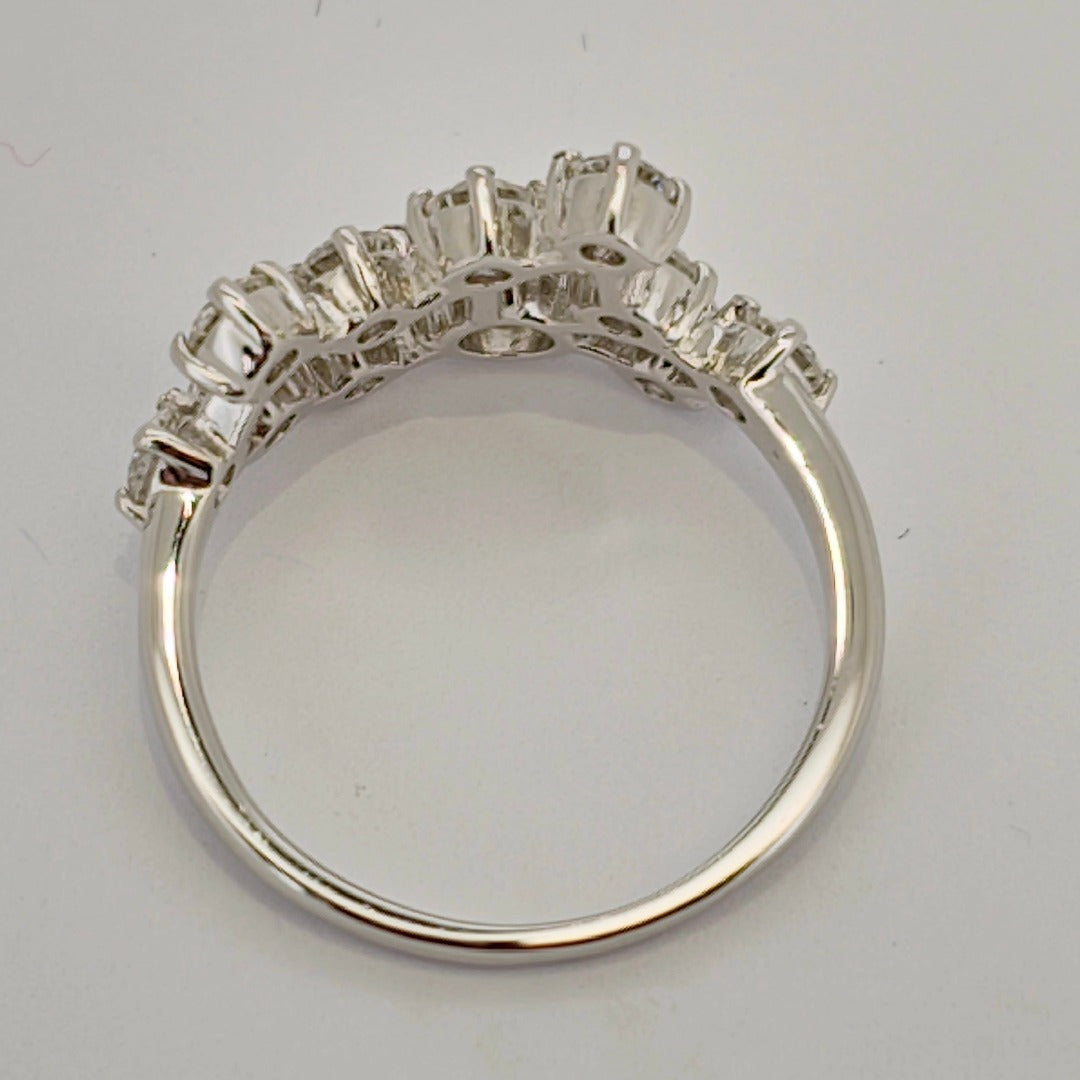 Beautiful Brilliant Diamond cluster Designer Ring from Boujee Ice