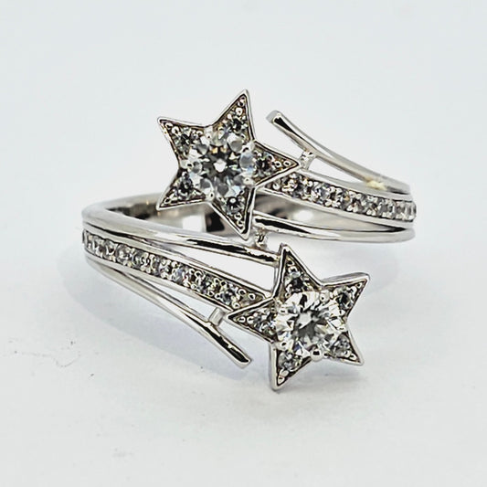 Beautiful Gold Star or Silver Star Designer Ring from Boujee Ice