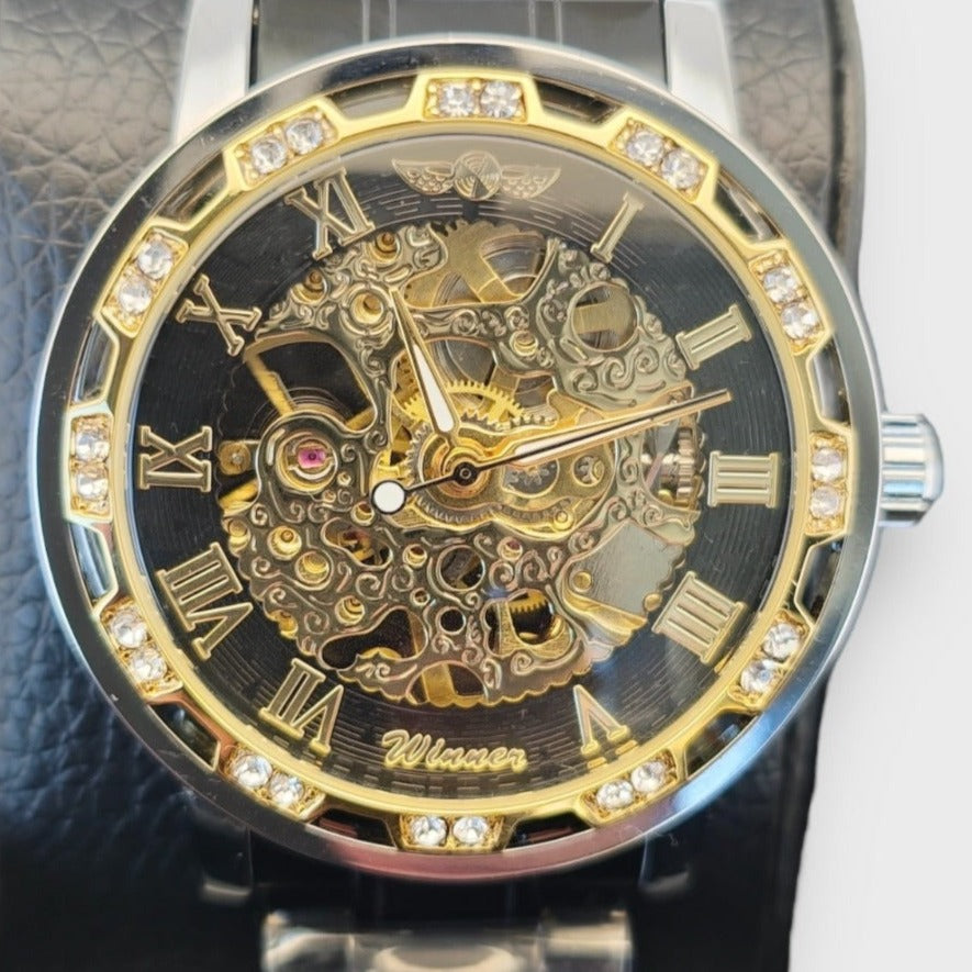 Boujee Luxury Male Mechanical Skeleton Wrist Watch