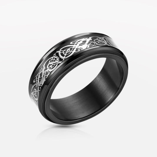 Patterned Fidget Spinner Ring