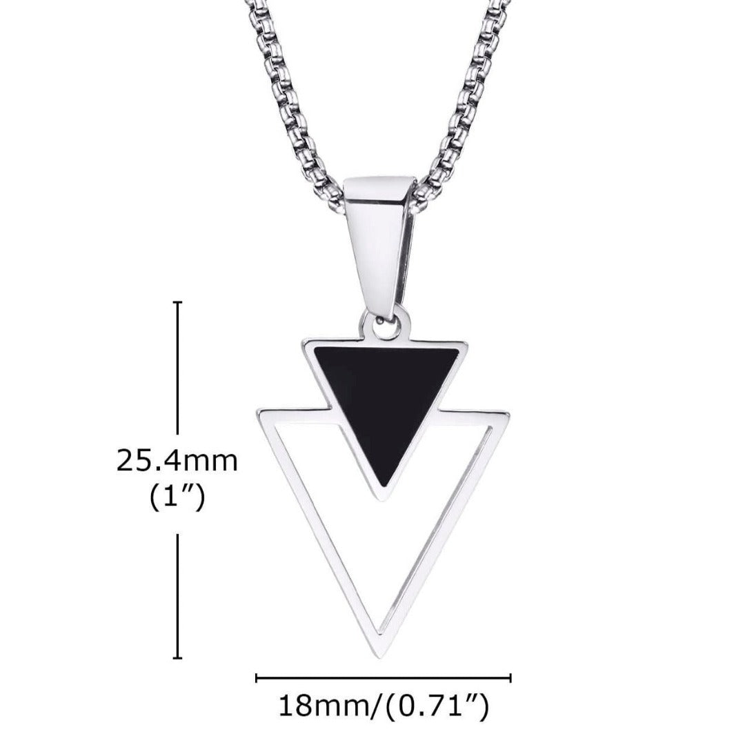 Triangle Unisex Pendant Necklace from Boujee Ice