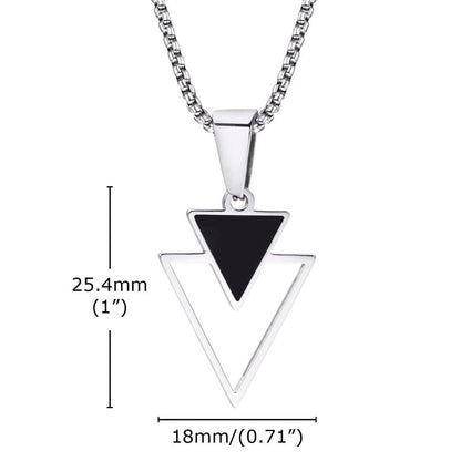 Triangle Unisex Pendant Necklace from Boujee Ice