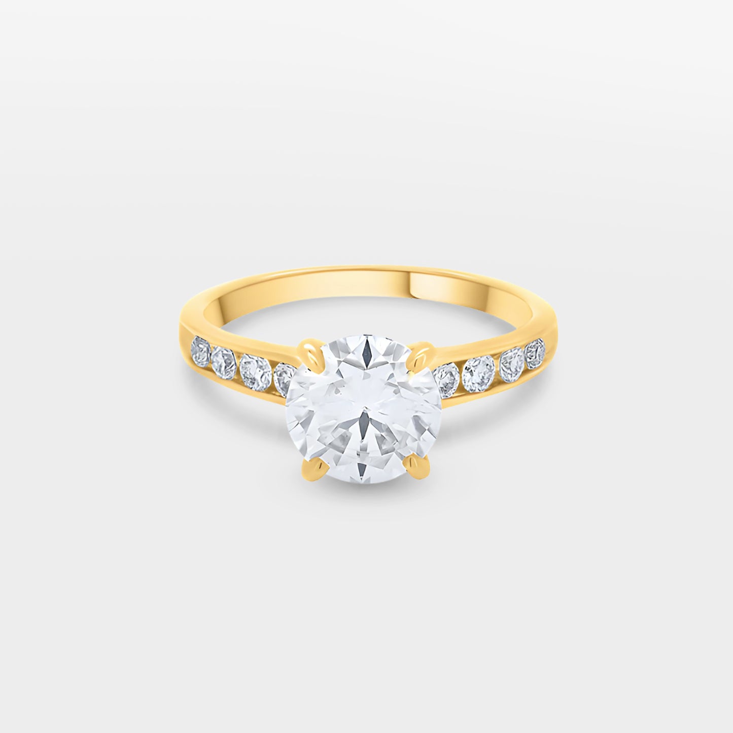 Solitaire with Bezel Band Ring