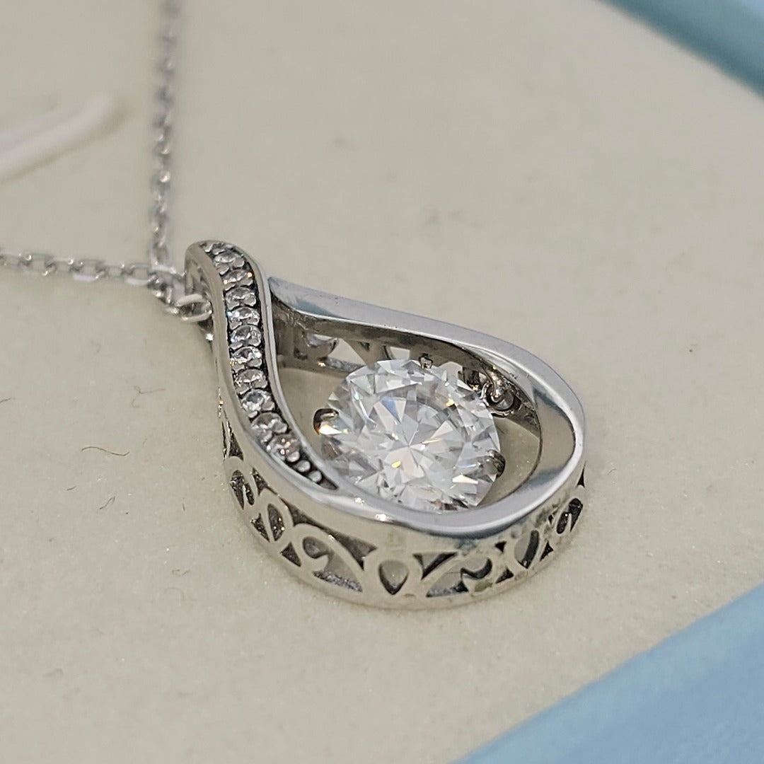 Teardrop Pendant with 1 carat diamond from Boujee Ice