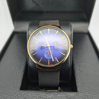 Top Brand LIGE Luxury Ultra-Thin Unisex Quartz Watch in Red Green or Blue