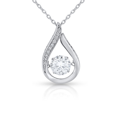 Teardrop Diamond Pendant