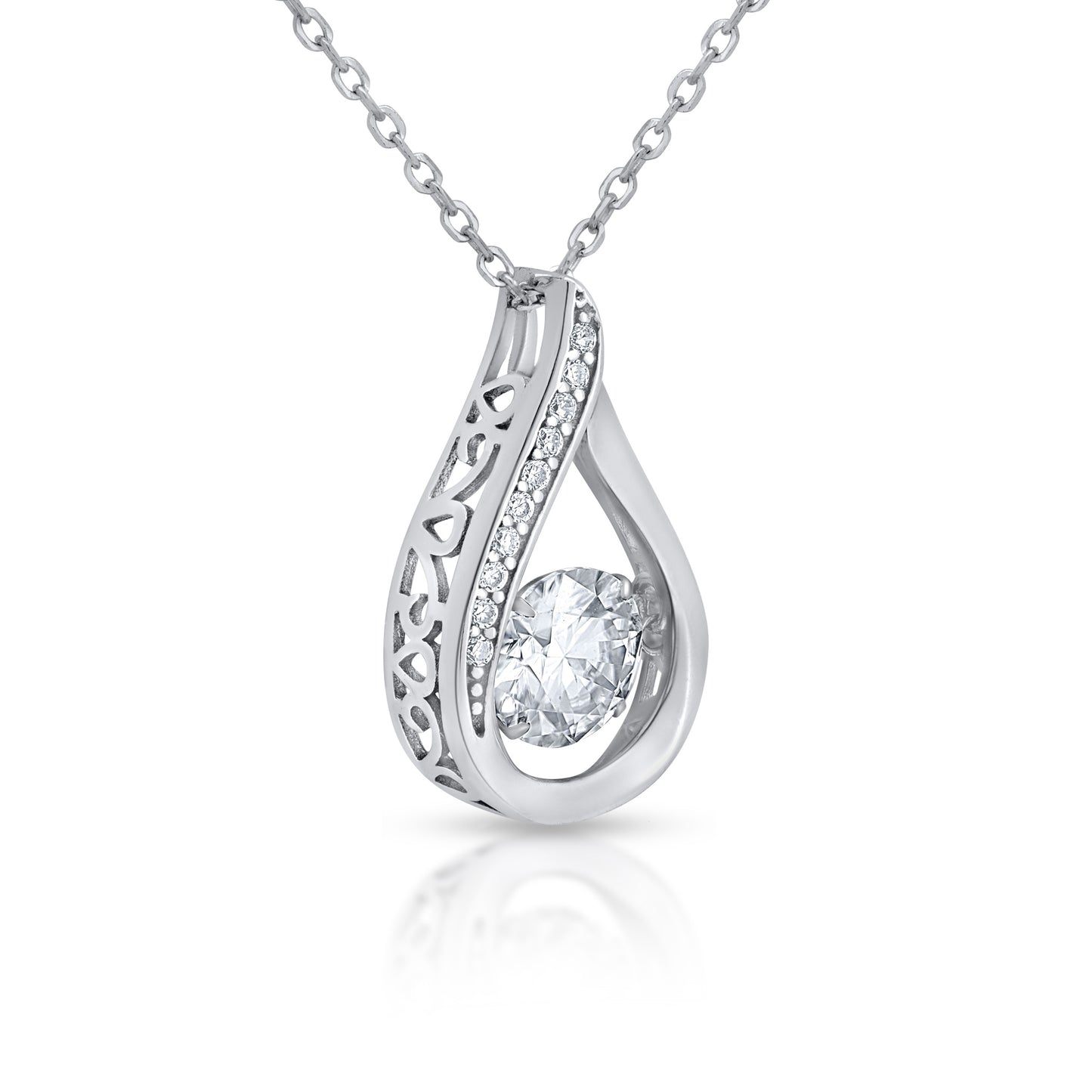 Teardrop Diamond Pendant