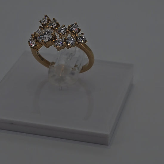 Video of Beautiful Brilliant Diamond cluster Designer Ring from Boujee Ice