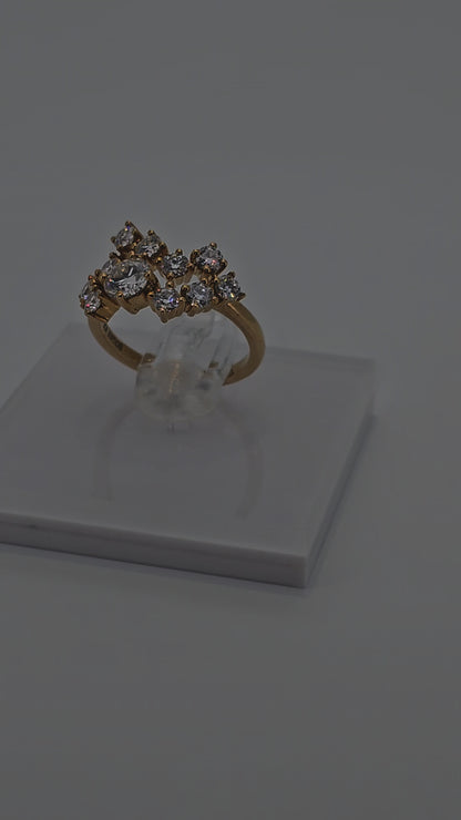 Video of Beautiful Brilliant Diamond cluster Designer Ring from Boujee Ice